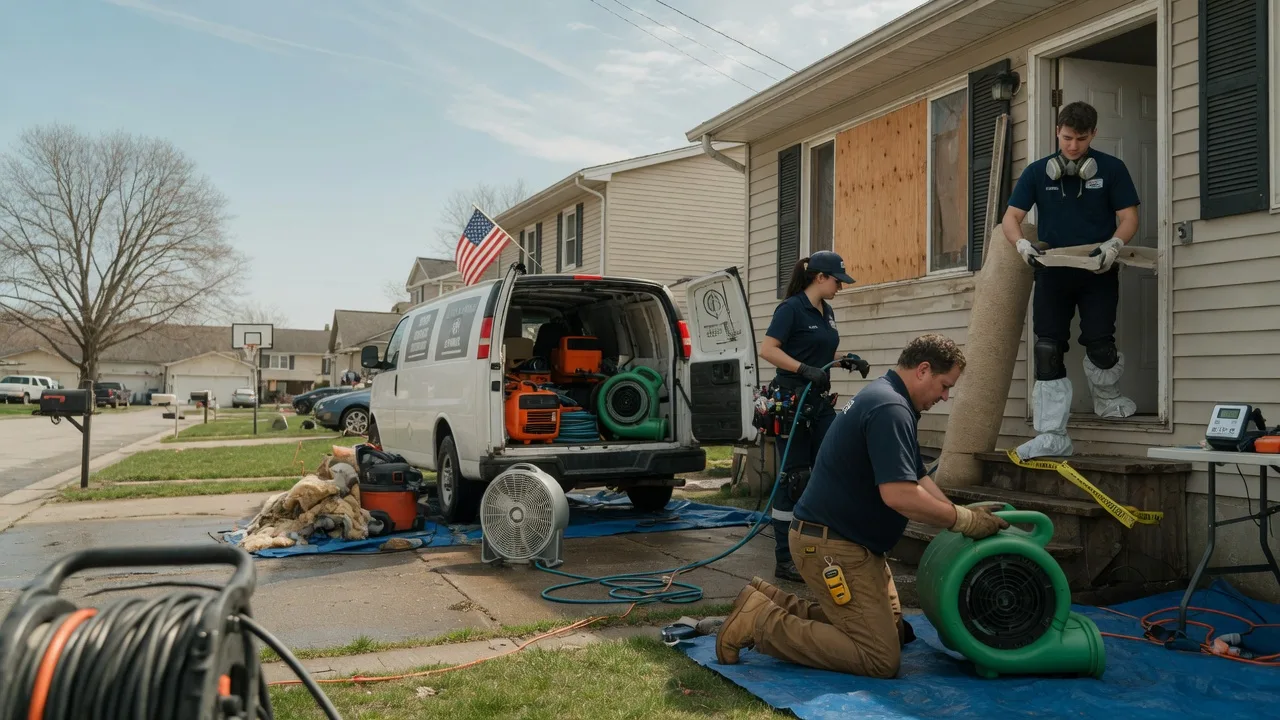 Water Damage Restoration in West York, IL near me